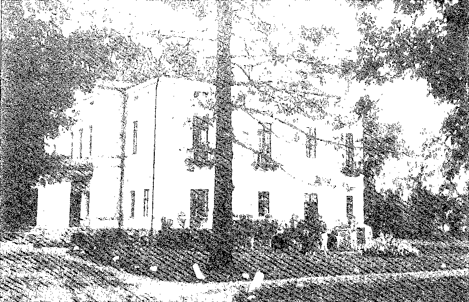 Biała Waka. Pałac od strony podjazdu, przed 1939 r.